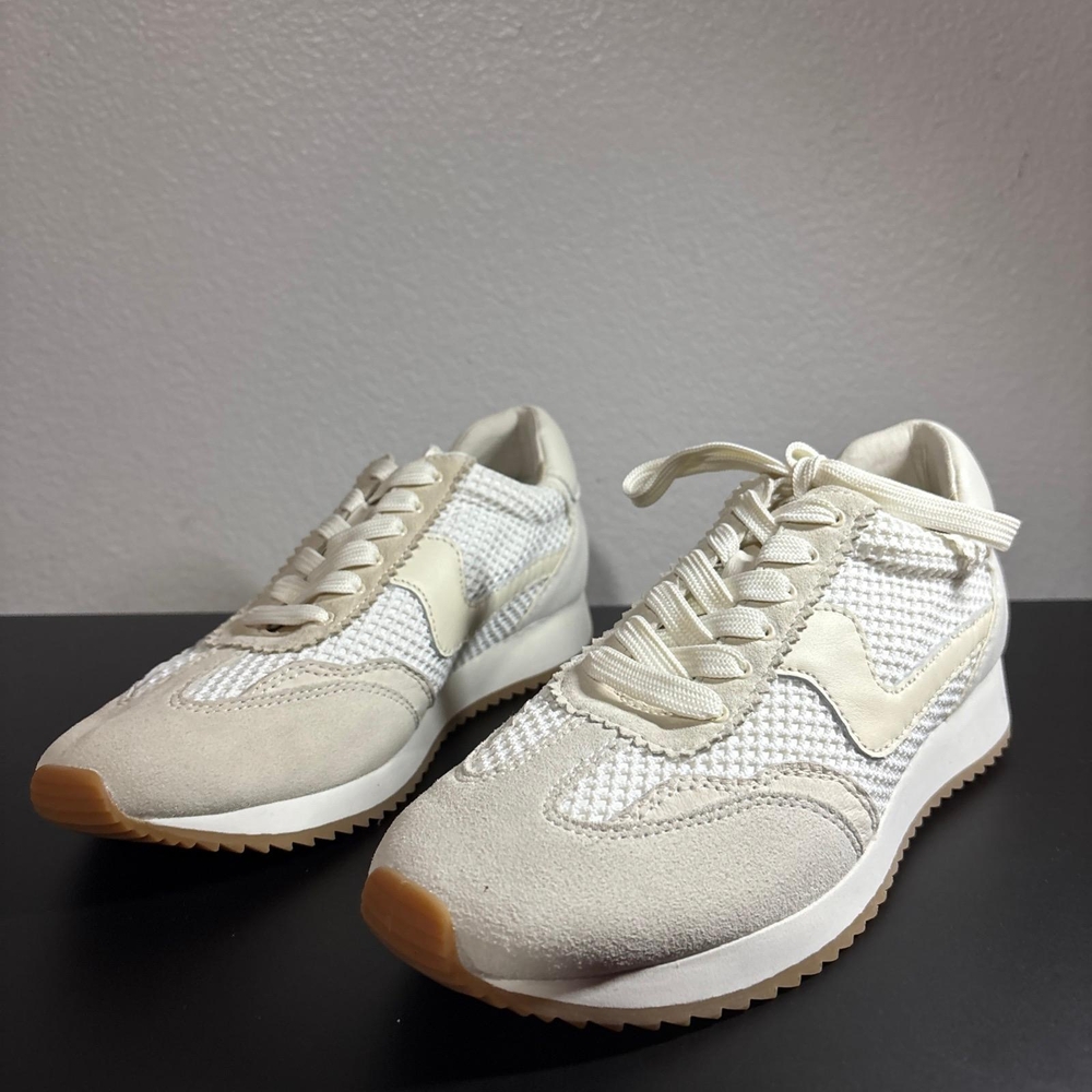 Dolce Vita White and Tan Sneakers